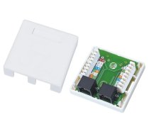 Alantec GN002 vadu savienotājs 2xRJ45, balts
