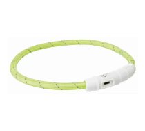 Mirgojošā suņu kaklasiksna – Trixie Flash Light Ring USB, M–L: 45 cm / ø 7 mm