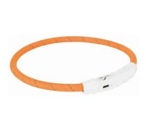 Gaismojošā suņu kaklasiksna – Trixie Flash Light Ring USB, M–L: 45 cm / Ø 7 mm