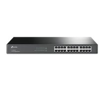 TP-Link 24-portu Gigabit tīkla slēdzis ar iekārtu montāžu racka statīvā