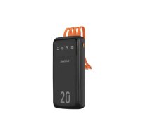 Dudao capacious powerbank with 3 built-in cables 20000mAh USB Type C + micro USB + Lightning black (Dudao K6Pro +) Black