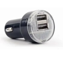 Gembird USB automašīnas lādētājs 2-ports, melns