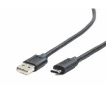 Gembird datu pārraides un uzlādes kabelis | USB-A uz USB-C | 3m | melns