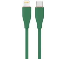 Gembird Premium silikona datu pārraides un uzlādes kabelis | Lightning uz USB-C | 1,5 m | zaļš