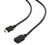Gembird Augstas veiktspējas HDMI vīrietis līdz HDMI sieviete Ethernet kabelis 1,8 m Melns 4K