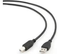 Gembird USB vīrietis uz USB vīrietis B kabelis 3m Melns