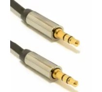 Gembird 3,5 mm vīrietis līdz 3,5 mm vīrietis kabelis, 0,75 m, Melns