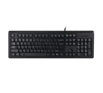 A4Tech KR-92 universāla USB QWERTY angļu tastatūra, melna