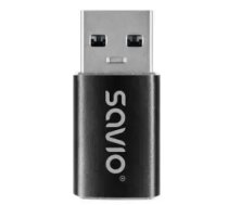 Savio AK-81 USB-A uz USB-C adapteris Melns