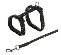 Kaķa siksna un pavadas - Trixie, 27-45cm/10mm, 1,30m pavadas