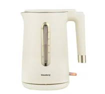Elektriskā tējkanna, 1.7 L, krēmkrāsas, 1500–1800 W, Klausberg KB 9004 - KB 9004 - 5908287290044