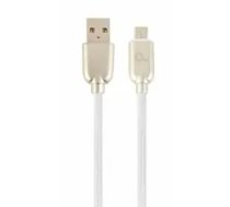 Gembird datu pārraides un uzlādes kabelis | USB-A uz Micro USB | 2m | balts