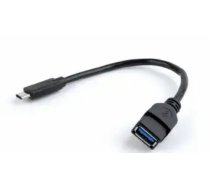 Gembird OTG USB Type-C vīrietis uz USB sieviete 0,2 m Melns USB 3.0