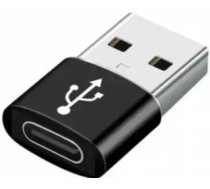 Gembird USB-A uz Type-C sieviešu adapteris Melns