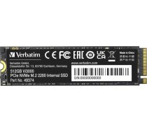SSD disks Verbatim Vi3000 512GB M.2 2280 PCI-E x4 Gen4 NVMe (49374)