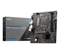 MSI PRO H610M-G DDR4 mātesplate Intel H610 LGA 1700 micro ATX - PLYMIS1700020 - 4719072925024