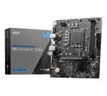 MSI PRO H610M-E DDR4 mātesplate Intel H610 LGA 1700 micro ATX