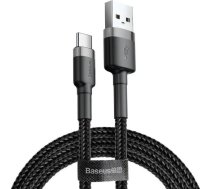 Baseus USB-A - USB-C kabelis 1 m, melni pelēks (CATKLF-BG1)