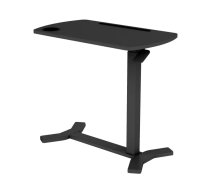 Rakstāmgalds ERGO ar vienu kāju 70x40xH67,5-106cm, manuāls, melns