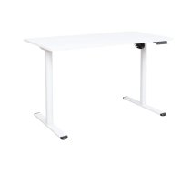 Rakstāmgalds ERGO LIGHT ar 1 motoru 120x60xH72,5-117,5cm, balts