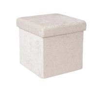 Pufs JESSE ar uzglabāšanas vietu 30x30xH30cm, balts