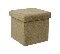 Pufs JESSE ar uzglabāšanas vietu 30x30xH30cm, zaļš
