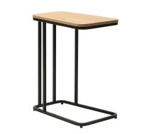 Sānu galds HEDVIG 50x32xH60cm, osis/melns