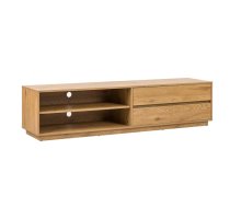 TV galds SACHA 180x40xH43cm, melamīns ar ozolkoka dekoru