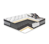 Atsperu matracis HARMONY DUO 90x200xH27cm, iepakots rullī