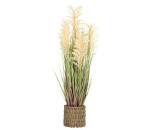 Mākslīgais augs IN GARDEN H87cm, bēšs sorgo, zāle ar podiņu