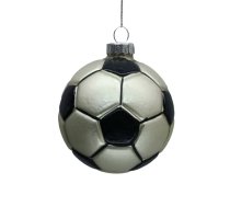 Ziemassvētku rotājums JOY FUTBOLL D7.5cm, stikls