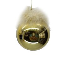 Ziemassvētku rotājums JOY GOLDY D10cm, stikls