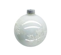 Ziemassvētku rotājums JOY FROST D8cm, stikls