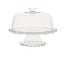 Stikla trauks ar kāju 3in1 CAKE PLATE D31xH23cm