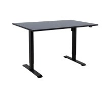 Rakstāmgalds ERGO ar 1 motoru 140x80xH71-121cm, melns