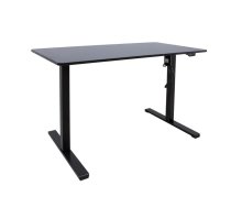 Rakstāmgalds ERGO OPTIMAL ar 1 motoru 120x60xH71-116cm, melns