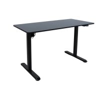 Rakstāmgalds ERGO LIGHT ar 1 motoru 120x60xH73-118cm, melns