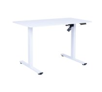 Rakstāmgalds ERGO FIT ar 1 motoru 120x60xH71,5-116cm, balts