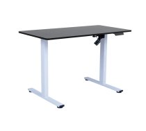 Rakstāmgalds ERGO FIT ar 1 motoru 120x60xH71,5-116cm, melns/balts