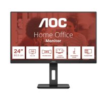 AOC E3 24E3QAF datora monitors 61 cm (24") 1920 x 1080 pikseļu Melns