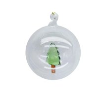 Ziemassvētku rotājums JOY TREE GLASS D8cm, stikls