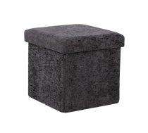 Pufs JESSE ar uzglabāšanas vietu 30x30xH30cm, pelēks