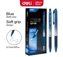Lodīšu pildspalva DELI Extream PRO 0.7mm, automātiska, zila