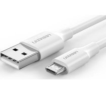 Ugreen USB-A - microUSB kabelis 1,5 m, balts (60142)