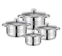 4 katlu komplekts: 14/16/18/22 cm – 1,2/1,8/2,5/4,5 l, 47009, 44 x 25,5 x 15,5, GALICJA