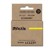 Actis KB-123Y Tinte (aizvieto Brother LC123Y/LC121Y; Standarta; 10 ml; dzeltens)