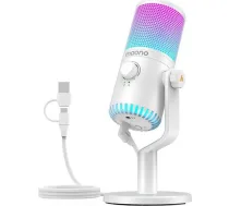 Mikrofons Maono gaming DM30RGB (balts) - DM30RGB white - 6972237681687