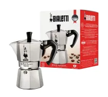 Geizera Kafijas Kanna Bialetti Moka Express Moka katliņš 0,3 l, Alumīnijs, Melns - AGDBLTEXP0010 - 8006363011631