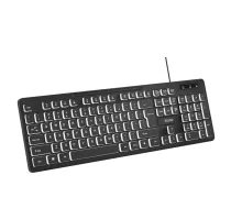 Savio KB-04 tastatūra Mājas/Birojs USB QWERTY UK Starptautiska Melna - PERSAVKLA0022 - 5901986049920