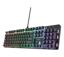 Trust GXT 871 Zora QWERTY US Angļu - USB spēļu tastatūra (melna) - GAMTRUKLA0016 - 8713439255102